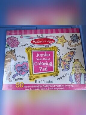 Melissa and Doug - Jumbo Multi Theme Colorful Pad 11" X 14" New Colouring Book